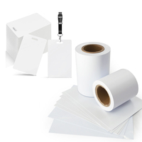 Feuille de PVC rigide brillante blanche 295*485mm 0.24 0.3 0.7 0.74 0.76 pour support de carte