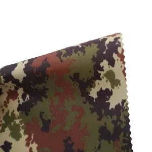 Tissu imperméable à revêtement pu, matériau de camouflage en nylon 300d 1000d, 100% mm