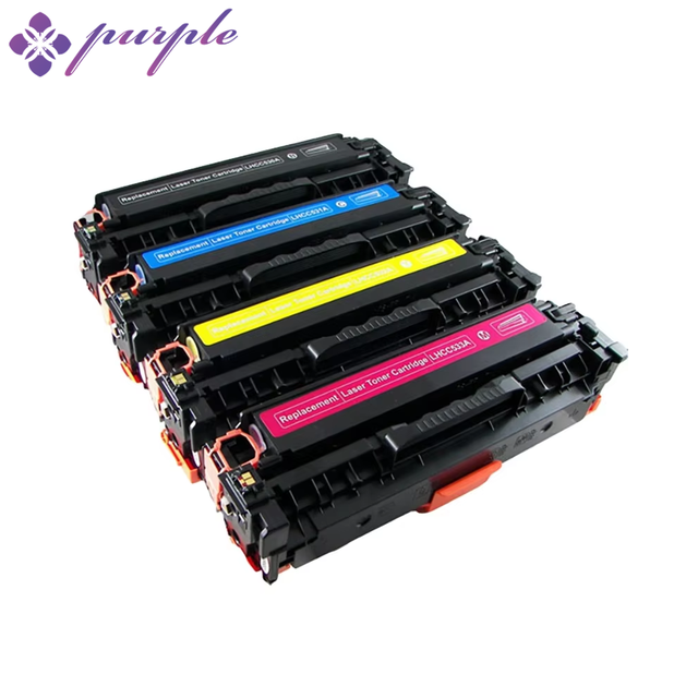 CC530A Compatible Color Toner Replacement for Laserjet CP2025 CP2025n Cc530a Cc531a Cc532a Cc533a Printer Toner Cartridge