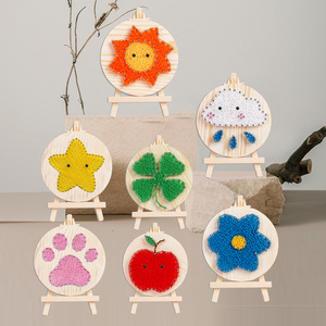 Kit de String Art avec Planche Numérotée, Kits de String Art DIY <span class=keywords><strong>en</strong></span> <span class=keywords><strong>Bois</strong></span> Faits Main sur Toile, Thème Cerf, pour Adultes - Product Image 1