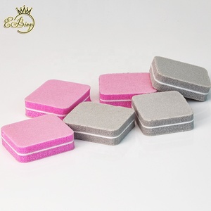 Logo High Elastic Disposable Square Rectangle White <strong>Yellow</strong> Orange Pink Black Mini Sponge <strong>Buffer</strong> Sanding <strong>Block</strong> for <strong>Nail</strong> File - Product Image 2