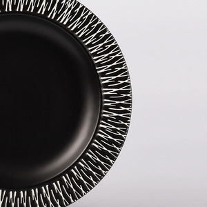 Personalizado de diseño <span class=keywords><strong>en</strong></span> acristalamiento decorativo 10 pulgadas redondo de cerámica de cena de placa para <span class=keywords><strong>restaurante</strong></span> - Product Image 3