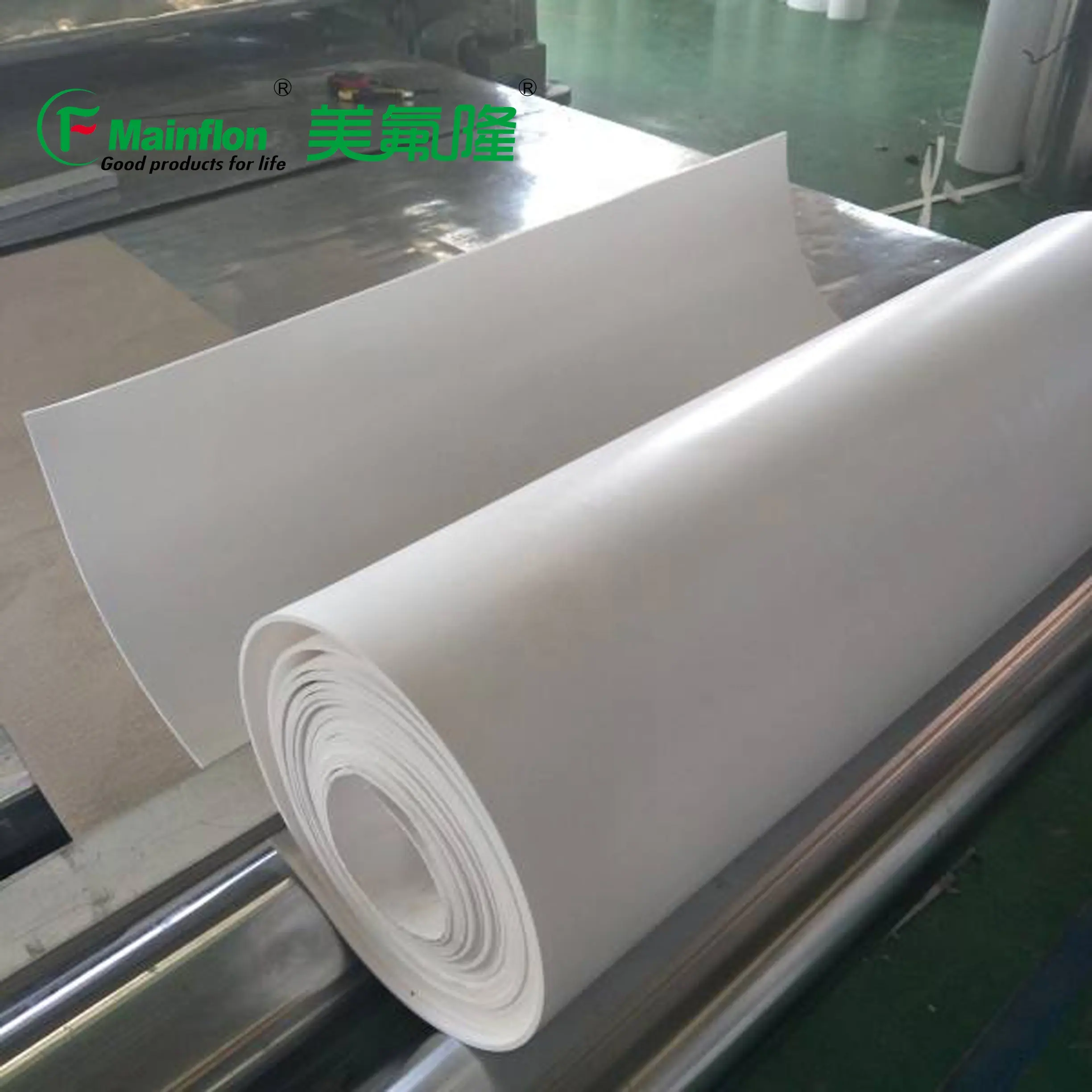 1.5Mm Dikke Afgeschaafd Ptfe Roll, 100% Virgin Ptfe Materiaal, Gemaakt In China