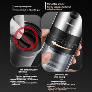 Moulin à <span class=keywords><strong>café</strong></span> externe grossier et fin Moulin à poivre en céramique Moulin à <span class=keywords><strong>café</strong></span> électrique rechargeable - Product Image 4