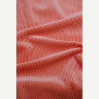Tissu extensible 92% polyester 8% élasthanne, tricot warp ultra doux, mélange popcorn, côte bulle, poids moyen 260 GSM pour