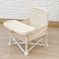 Siège pliable avec plateau et sac Portable bébé chaise d'alimentation à manger enfant en bas âge siège extérieur Logo personnalisé moderne Eco voyage à manger