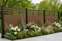 Portail de clôture métallique sur mesure OEM/ODM, panneau de treillis de jardin, extérieur, direct usine, en aluminium et acier thermolaqué