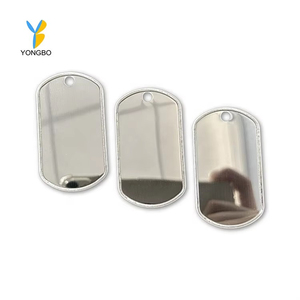 <span class=keywords><strong>Matel</strong></span> sáng bóng Dog Tag thăng hoa Logo tên tấm Vòng cổ trống số lượng lớn Dog Tags - Product Image 1