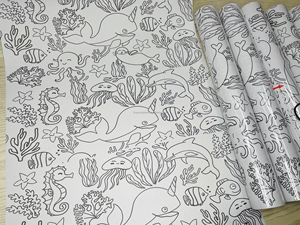 Trẻ em vẽ cuộn 450x30M Màu giấy cuộn tự làm điền hình ảnh graffiti CuộN Máy tính để bàn sơn giấy cho trẻ em Quà tặng - Product Image 5