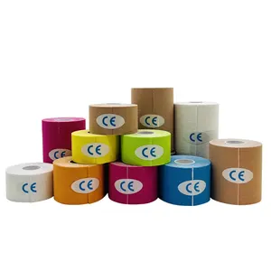 5CM 5M Kinesiology Tape Multicolor Waterproof Cotton Elastic Adhesive Bandage Cohesive Bandage For Knee Support Athletic