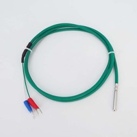 Pt1000 Pt100 Sonde Klasse A Rtd Temperatur sensor Edelstahl 2-Draht-Silikonkabel Wasserdichtes M6 M8-Gewinde