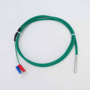 Pt1000 <span class=keywords><strong>Pt100</strong></span> जांच कक्षा एक सेवानिवृत्त तापमान सेंसर स्टेनलेस स्टील 2 तार सिलिकॉन केबल निविड़ अंधकार M6 M8 धागा - Product Image 2