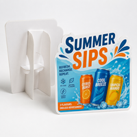 Support d'affichage de comptoir en mousse PVC personnalisé avec chevalet en carton pour la promotion en magasin