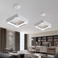 Ventilador de Techo Cuadrado Sin Aspas con Luz y Control Remoto Empotrable Moderno Inteligente y Luz Regulable