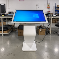 Afficheur numérique intelligent LCD 43 49 55 65 pouces, kiosque d'information tout-en-un avec base en forme de K