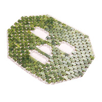 Masque facial complet en jade fluorite naturel fait main anti-âge HY pour la relaxation et le sommeil, masque pour les yeux en pierre de jade rafraîchissant