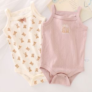 Set di 2 Body per Neonata, Tutina Senza Maniche in Cotone Biologico con Stampa Orso - Product Image 1