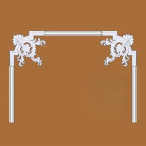 ポリウレタン製コーナートリム装飾花柄アクセント テレビ背景壁丸角天井トリム ヨーロピアンスタイル写真ホテル - Product Image 1