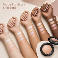 Poudre illuminatrice ultra-fine cuitée, soyeuse, effet peau de verre, éclat lumineux, végane, sans cruauté, marque privée, poudre scintillante pour le visage, OEM ODM