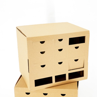 Cajas de Envío Personalizadas de Cartón Reciclado Ecológico con Impresión a Cuatro Colores y Estampado en Caliente para Logotipos