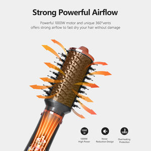 Peigne à Air chaud en une étape 4 en 1, lissage des cheveux, sèche-cheveux, coiffage, <span class=keywords><strong>brosse</strong></span> de séchage à Air chaud Interchangeable - Product Image 3
