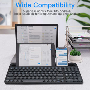 Clavier sans fil rechargeable Bluetooth Teclados pour tablette Clavier portable rétroéclairé pour tablette iPad téléphone - Product Image 5