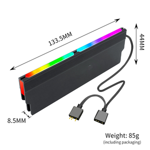 Radiateur en aluminium à 3 broches RGB, gilet <span class=keywords><strong>de</strong></span> refroidissement à mémoire, dissipateur thermique, refroidisseur <span class=keywords><strong>de</strong></span> <span class=keywords><strong>RAM</strong></span> pour <span class=keywords><strong>RAM</strong></span> <span class=keywords><strong>DDR3</strong></span> - Product Image 6