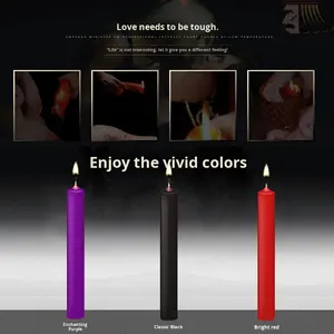 Velas de Cera de Baja Temperatura, Juego Romántico para Parejas, Tres Velas sin Humo, No Impermeables, que Mejoran la Experiencia <span class=keywords><strong>Sexual</strong></span> - Product Image 3