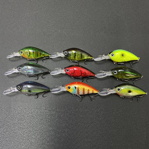 Appâts de pêche flottants longue lèvre 60mm 13.2g appâts de plongée en profondeur leurre de pêche 9081 vif <span class=keywords><strong>Action</strong></span> poisson leurre manivelle - Product Image 5