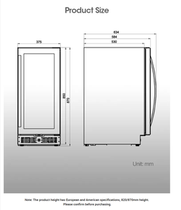 Venta al por mayor de una sola zona Mini enfriador de compresor de temperatura constante vino <span class=keywords><strong>nevera</strong></span> empotrada R600a - Product Image 2