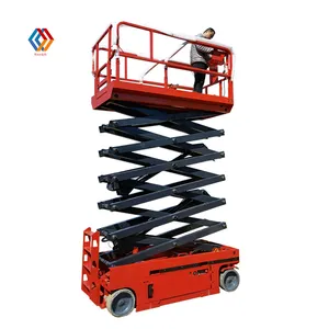 China Factory Hot Sell 6-14m Self-propelled Scissor Lift Battery Power Lift Scissor Portable Aerial Work Platform