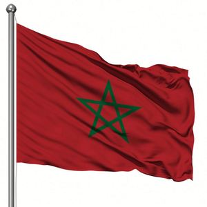 Promotional Custom Sublimation Reversible Promotions Marker Color Guard Banner Morroco <b>Flag</b> - Product Image 1