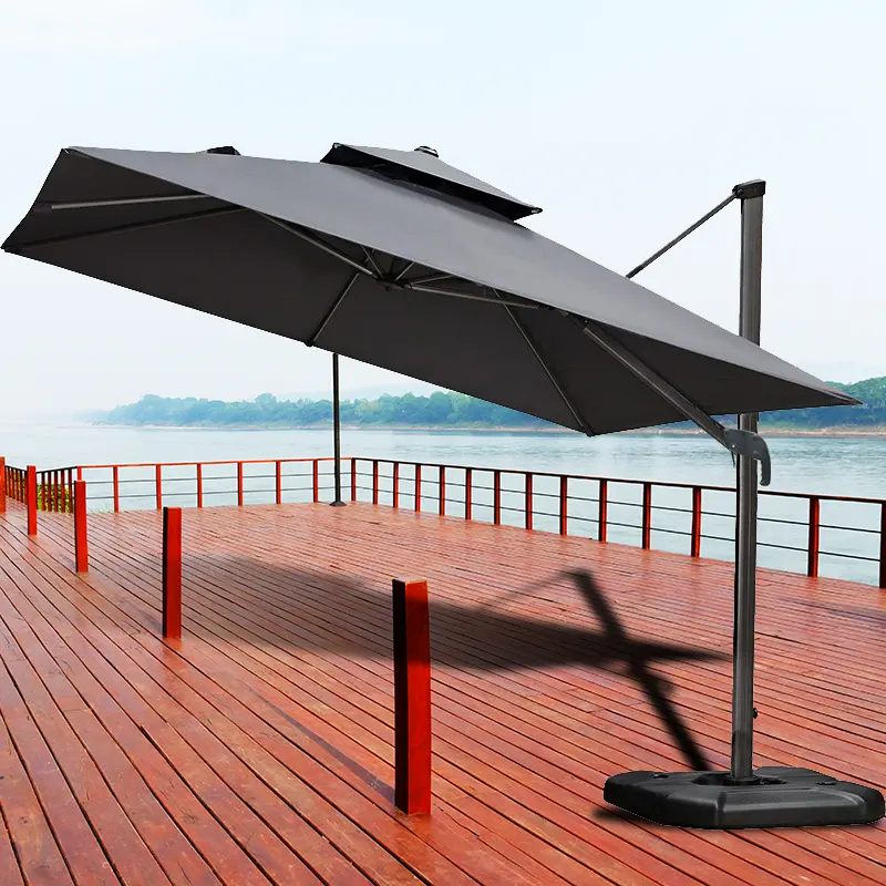 Parasol imperméable pour piscine extérieure, design de loisirs populaire