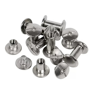 Vis OEM en acier inoxydable 304/316, acier au carbone, vis <span class=keywords><strong>à</strong></span> cuir, vis <span class=keywords><strong>à</strong></span> rivet, bouton, vis <span class=keywords><strong>à</strong></span> ceinture pleine, vis Chicago M2 M3 M4 M5 - Product Image 4