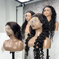 Perruque frontale en dentelle HD 13x4 13x6 en cheveux humains vietnamiens bruts alignés sur les cuticules, sans colle, double épaisseur, cheveux naturels, vente en gros