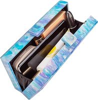 Couleur bleu violet dames boîte transparente sac à main sac à main femmes à la mode clair acrylique soirée pochette pour cadeau fête de mariage