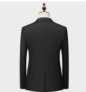 Rắn màu đôi-nút của nam giới lớn-có Kích thước slim-phù hợp với trang phục chính thức ý phù hợp với cho tiệc cưới thiết lập của ba mảnh - Product Image 4