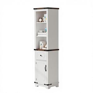 Foreign Trade Hot Selling Density Board White Plate Bathroom Narrow <b>Locker</b> Floor Storage Cabinet Vertical Storage Cabinet - Product Image 2
