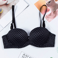 Soutien-gorge push-up confortable sans couture pour femmes, à armatures, coupe trois quarts (3/4)
