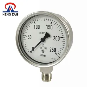HENGZAN 63mm 250mbar gpl basse pression de la bouteille de gaz à air manomètre