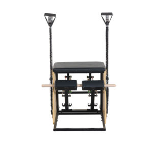 Chaise de Pilates stable EPP Wunda avec poignées de fitness, 4 ressorts, combo Reformer - Product Image 4