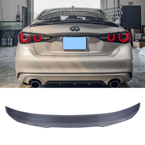 สำหรับ Q50 Q50S Q50L สไตล์ PSM2คาร์บอนไฟเบอร์ด้านหลังสปอยเลอร์ลำตัวปีก2013-2023 - Product Image 1