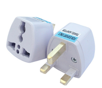 Steker konversi pariwisata konverter daya Adaptor steker standar Inggris, Adaptor Outlet steker perjalanan Inggris ke soket Universal