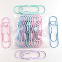 Clips en forme de cœur multifonctionnels Shiyong, clips pour stylos, marque-pages pour une utilisation quotidienne, carnet, agenda, fournitures ménagères