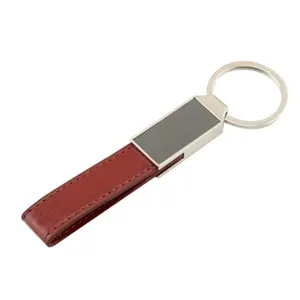 מותאם אישית מפתח טבעות זול קידום מכירות keychain מתכת ועור באיכות גבוהה סיטונאי מפתח בעל