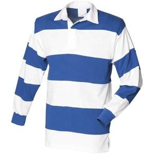Hot Sale Langarm Rugby Jersey Herren Schwarz-und Halbweiß Rugby Trikots Einfarbig - Product Image 2