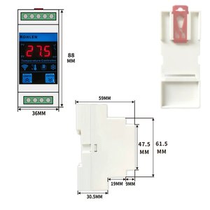 Tuya WIFI capteur de température thermomètre moniteur chauffage congélateur contrôleur chambre Thermostat alarme température enregistreur maison vie intelligente - Product Image 5