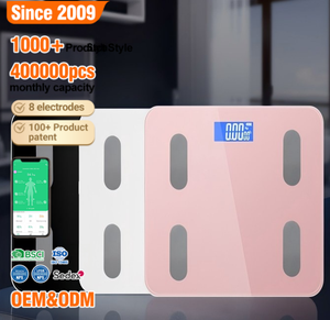 เครื่องชั่งน้ำหนักอิเล็กทรอนิกส์แบบไร้สาย Wifi พร้อมจอ LCD วิเคราะห์ค่า BMI วัสดุกระจกนิรภัยและพลาสติก ABS รับน้ำหนักได้ 180 กก. พร้อมวัดไขมันในร่างกาย - Product Image 1