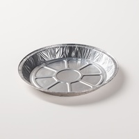 Barquettes jetables en aluminium bleu de 9 pouces de qualité alimentaire avec couvercles, idéales pour les tartes, les pizzas, et les repas au four ou au micro-ondes