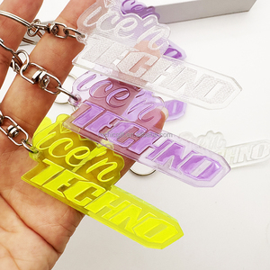 Logotipo personalizado promocional, regalos populares coloridos promocionales para niños, llavero reflectante con colgador fluorescente de alta visibilidad personalizado - Product Image 5